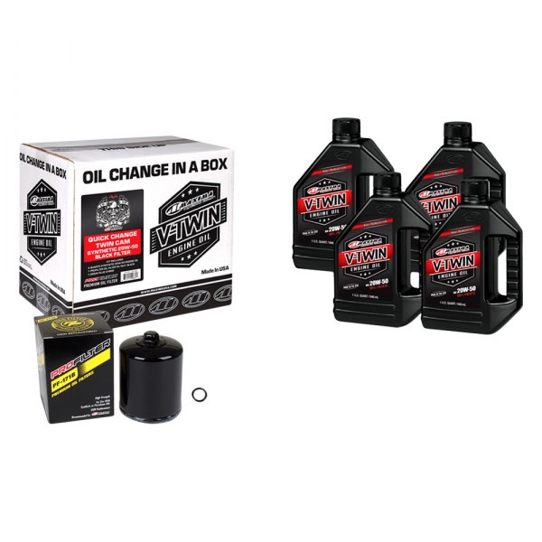 Maxima Racing Oils® - V-Twin SAE 20W-50 Synthetic Oil Quick Change Kits