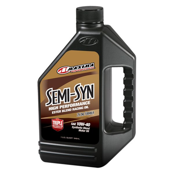 Maxima Racing Oils® - Semi-Syn SAE 10W-40 Semi-Synthetic Engine Oil, 1 Quart