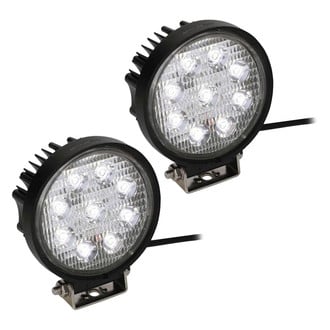 Metra® - 4.3" 2x54W Round Flood Beam LED Lights