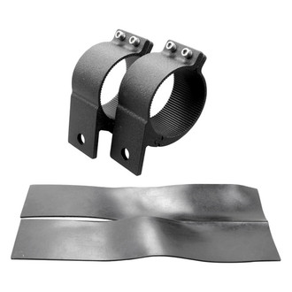 Metra® MPS-C02 - 3" Aluminum Bolt-On Tubular Light Bar Mounts for LED Light bars with 6mm, 8mm mounting bolts