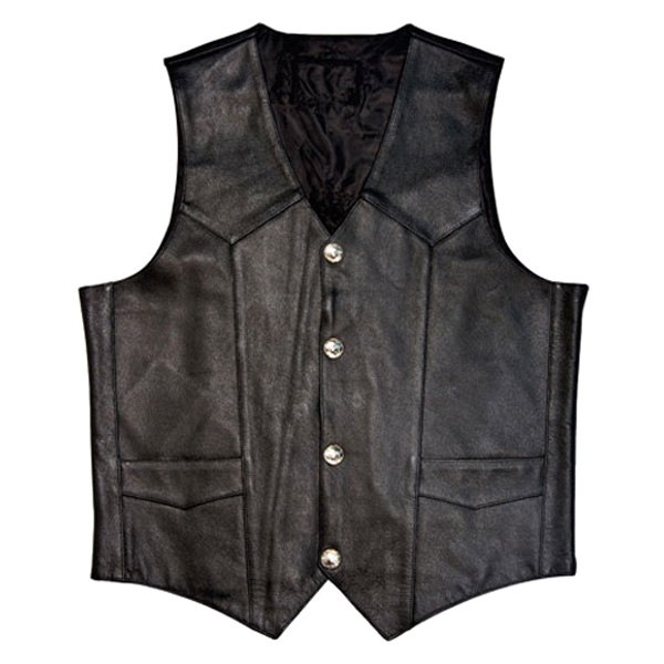 Mossi® - Nickel Buffalo Men's Vest (38, Black)