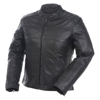 Mossi® - Adventure Premium Women's Leather Jacket (US 06, Black)