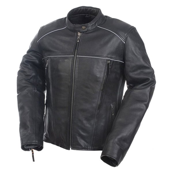 Mossi® - Journey Premium Women's Leather Jacket (US 06, Black)