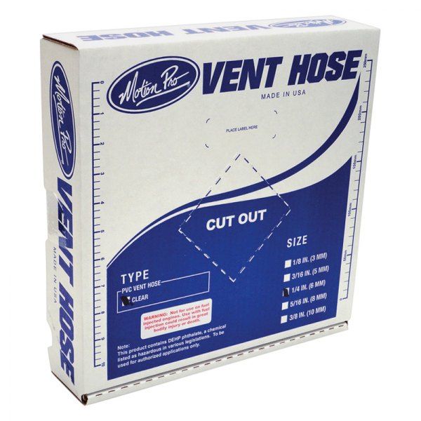 Motion Pro® - 1/4 ID 25FT Clear PVC Vent Hose
