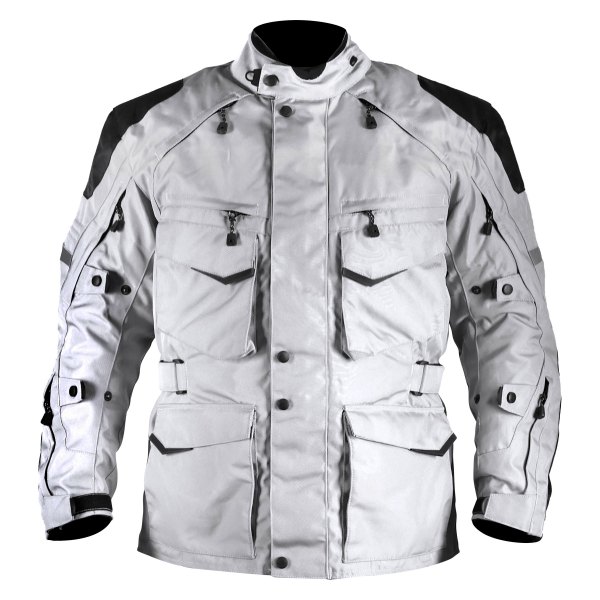 Motonation® - Pursang Tourventure 3/4 Length Textile Jacket (Small, Gray)