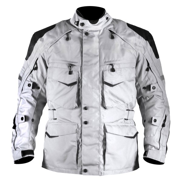 Motonation® - Pursang Tourventure 3/4 Length Textile Jacket (Medium, Gray)