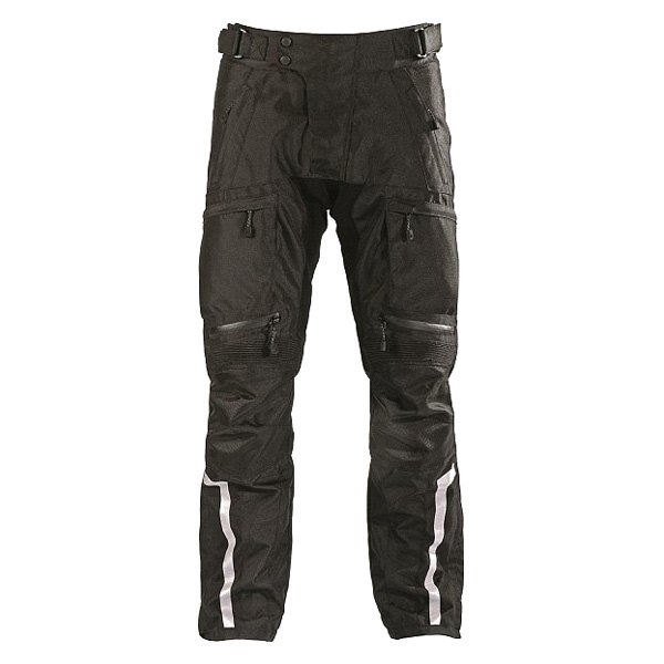 Motonation® - Phantom Tourventure Textile Pants (X-Large (Short 30"), Black)
