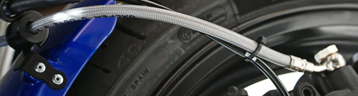 YAMAHA FZ750 1985-86 VENHILL stainless steel braided brake lines hoses Race 