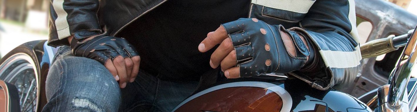 Motorcycle Men's Fingerless Gloves