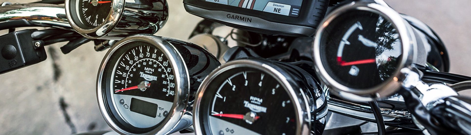 D DOLITY LED Backlight Odometer Speedometer Tachometer Oil Fuel Lever Indicator for Motorcycle Custom Cruiser Café Racer Black 