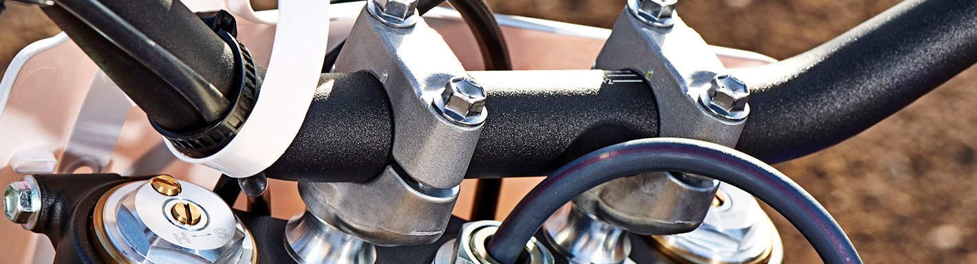 Tusk Handlebar Riser Kit 1 1/8 Bars 30mm Motorcycle ATV Dirt Bike NEW Silver SMT MOTO 