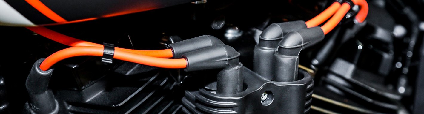 Universal Red 8mm Spark Plug Kit fits Harley-Davidson