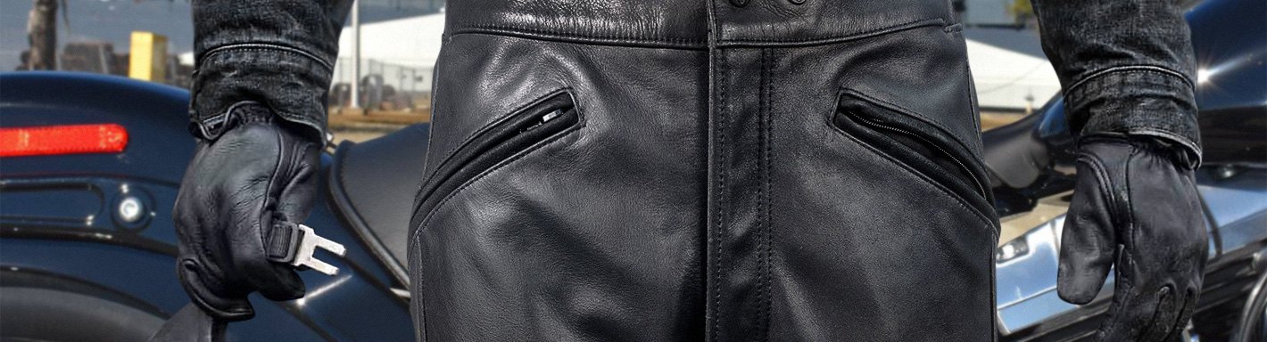 Motorcycle Men's Leather Pants & Chaps