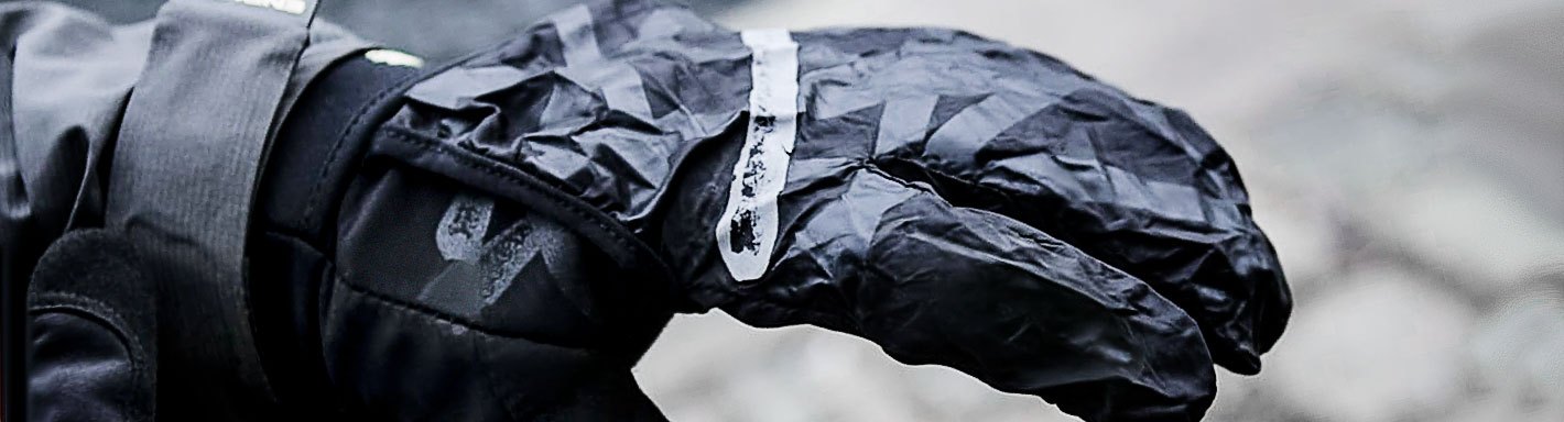Motorcycle Rain Over Gloves