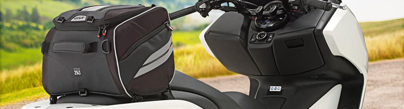 Waterproof 15L Scooter Rear Seat Tail Bag Luggage Storage Case Shoulder Backpack 