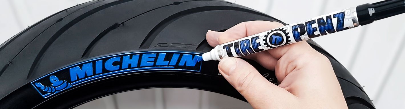 Motorcycle Tire Stickers & Pens