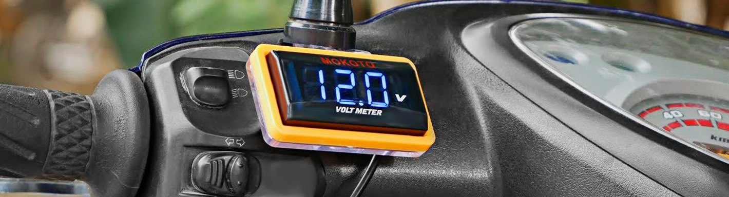 Universal Motorcycle Voltmeter & Ammeter Gauges