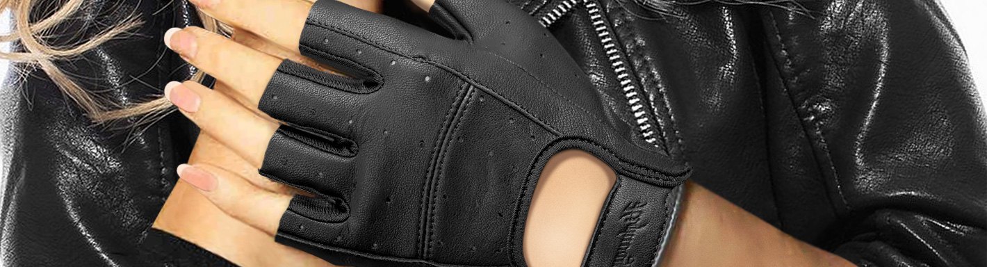 Motorcycle Women's Fingerless Gloves