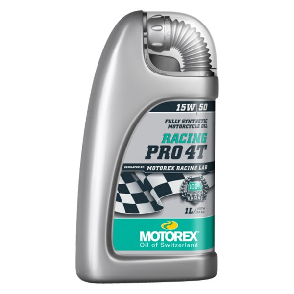 Motorex® - Racing Pro 4T SAE 15W-50 Synthetic Engine Oil, 4 Liters