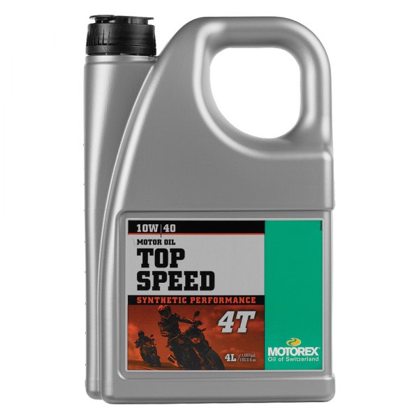 Motorex® - Top Speed 4T SAE 10W-40 Synthetic Engine Oil, 4 Liters