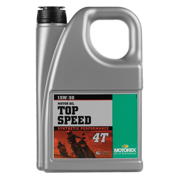 Motorex® - Top Speed 4T SAE 15W-50 Synthetic Engine Oil, 4 Liters
