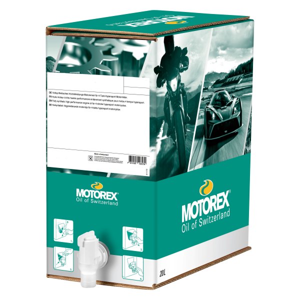 Motorex® - Top Speed 4T SAE 15W-50 Synthetic Engine Oil, 20 Liters x Bag in a Box