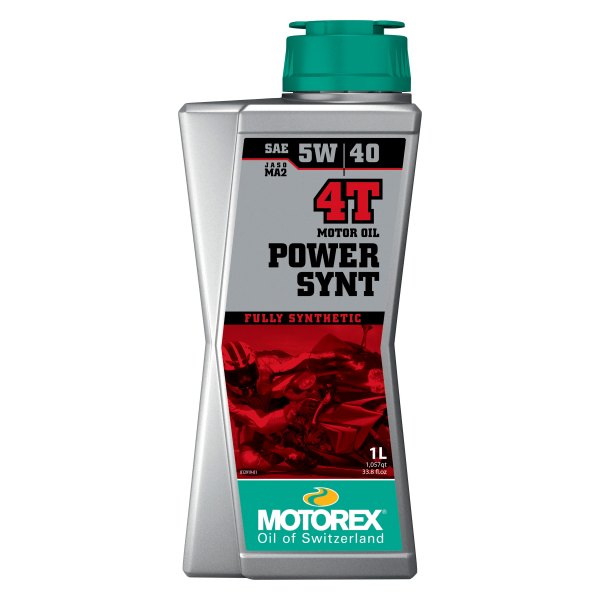 Motorex® - Power SYNT 4T SAE 5W-40 Synthetic Engine Oil, 1 Liter