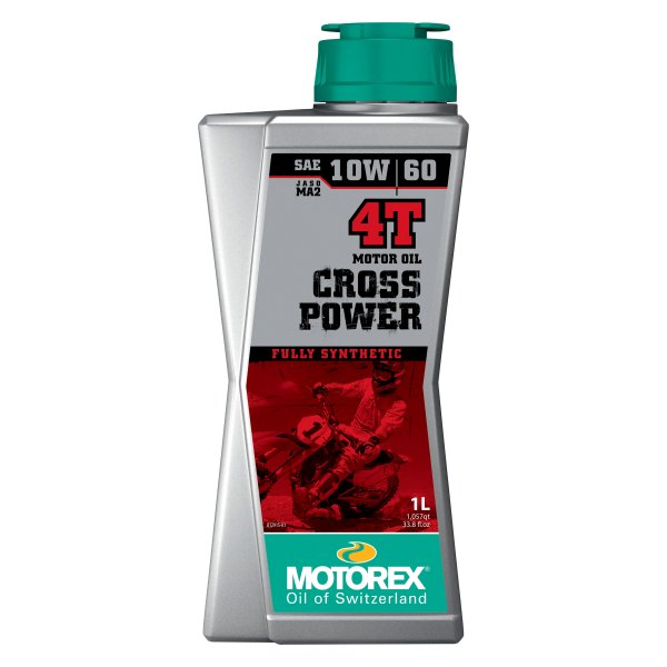 Motorex® - Cross Power 4T SAE 10W-60 Full Synthetic Engine Oil, 1 Liter