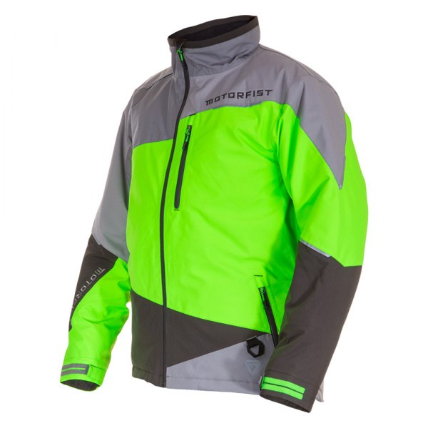 Motorfist® - Redline Men's Jacket (Large (Standart), Green/Gray)