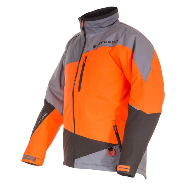 Motorfist® - Redline Men's Jacket (Medium (Standart), Orange/Gray)