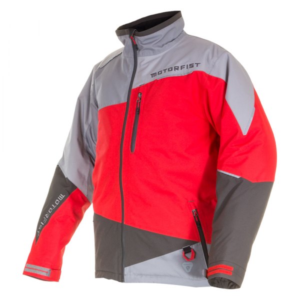 Motorfist® - Redline Men's Jacket (Medium (Standart), Red/Gray)