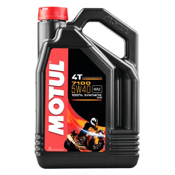 Motul USA® - 7100 SAE 5W-40 Synthetic 4T Engine Oil, 4 Liters