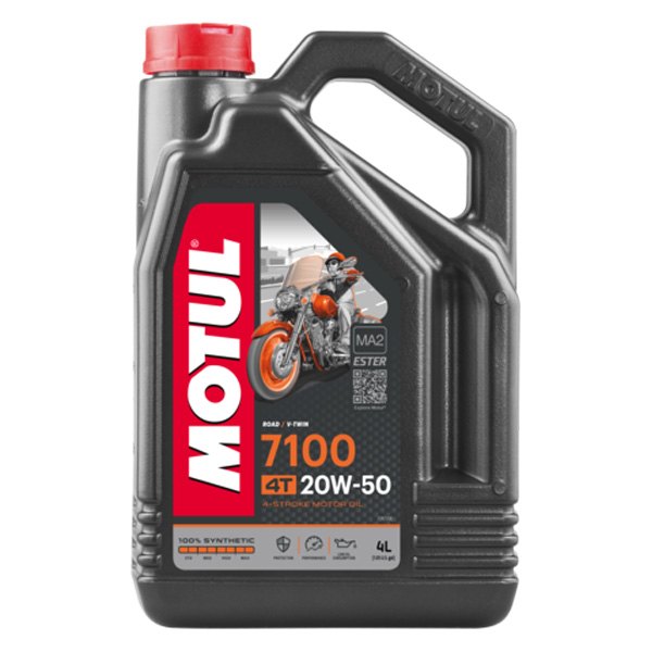 Motul USA® - 7100 SAE 20W-50 Synthetic 4T Engine Oil, 4 Liters