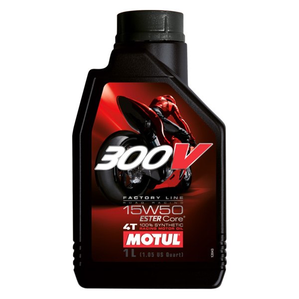 Motul USA® - 300V SAE 15W-50 Synthetic FL Road Racing Motor Oil, 1 Liter