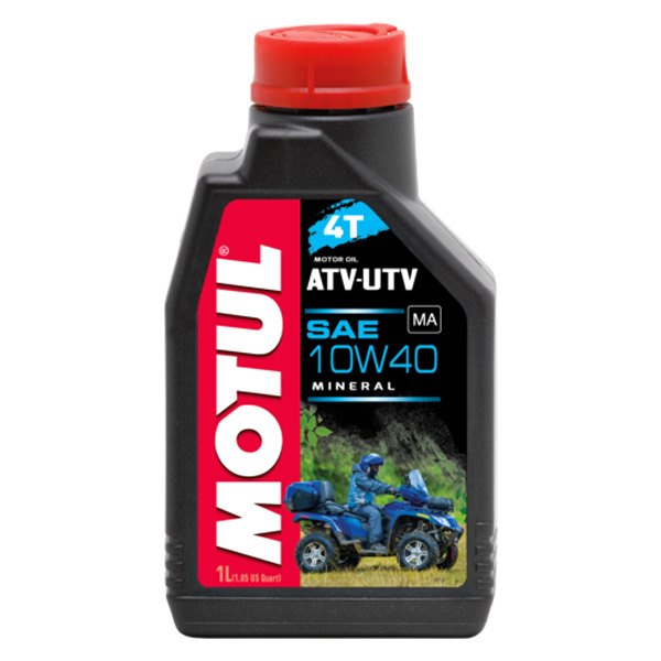 Motul USA® - ATV UTV SAE 10W-40 Mineral 4T Engine Oil, 1 Liter