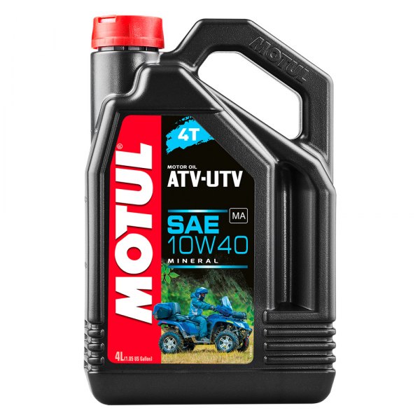 Motul USA® - ATV UTV SAE 10W-40 Mineral 4T Engine Oil, 4 Liters