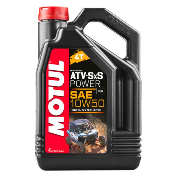 Motul USA® - ATV SxS Power SAE 10W-50 Synthetic 4T Engine Oil, 4 Liters