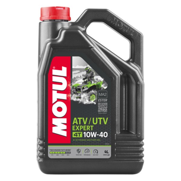 Motul USA® - ATV UTV Expert SAE 10W-40 Semi-Synthetic 4T Engine Oil, 4 Liters