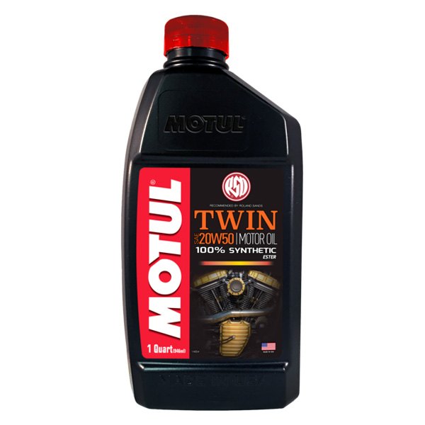 Motul USA® - TWIN SAE 20W-50 Synthetic 4T Engine Oil, 1 Quart