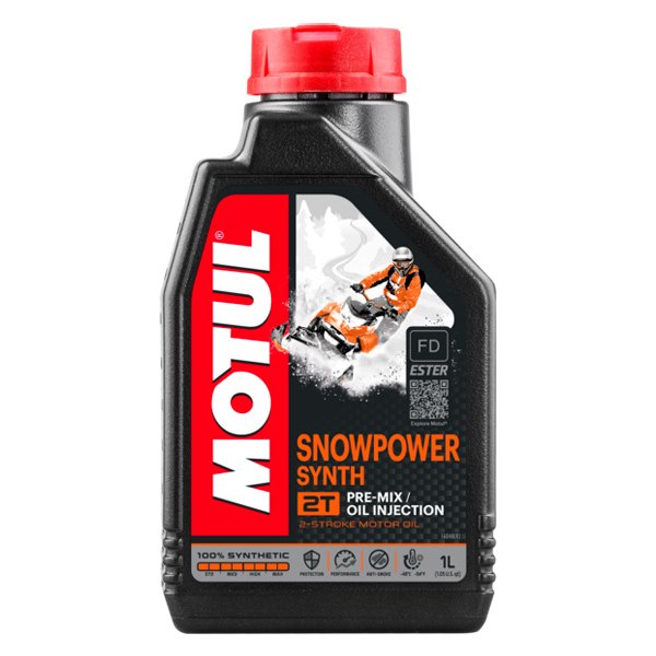 Motul USA® - Snow Power Synthetic 2T Engine Oil, 1 Liter