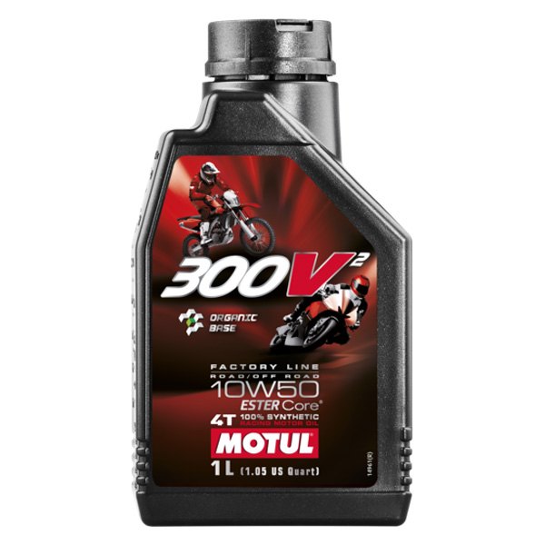Motul USA® - 300V² SAE 10W-50 Synthetic FL Motor Oil, 1 Liter