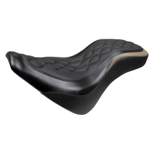 Mustang® - DayTripper™ Black One-Piece Seat with Double Helix Stitching