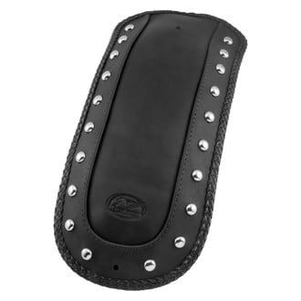 Mustang® - Chrome Studded Black Fender Bib