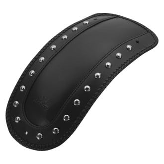 Mustang® - Chrome Studded Black Fender Bib