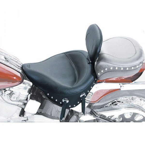 Mustang® - Wide Touring Solo Seat with Driver Backrest