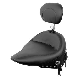 Mustang® - Wide Touring Solo Seat with Driver Backrest