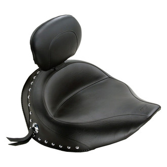 Mustang® 79452 - Wide Touring Solo Seat with Driver Backrest