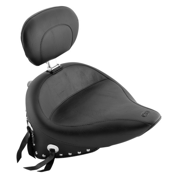 Mustang® - Wide Touring Solo Seat with Driver Backrest