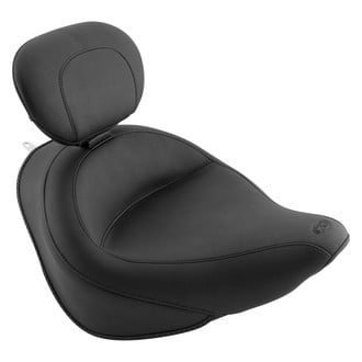 Mustang® - Wide Touring Solo Seat with Driver Backrest