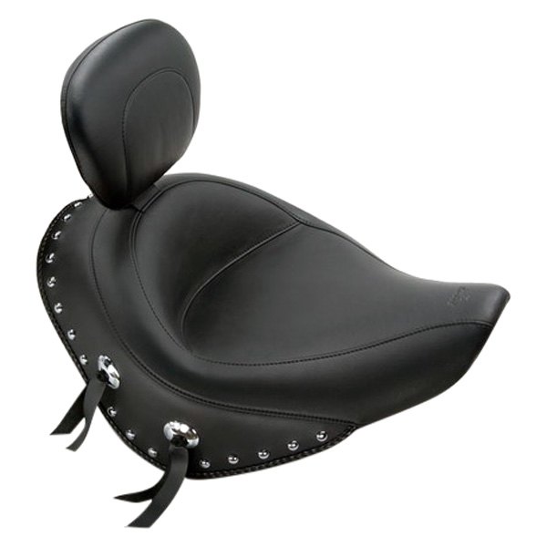 Mustang® - Wide Touring Solo Seat with Driver Backrest